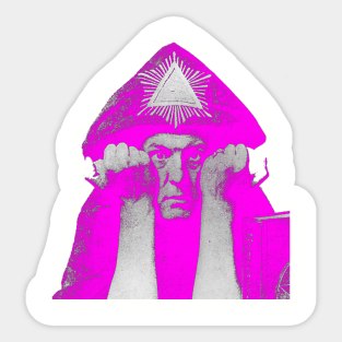 Crowley in Pink Sticker